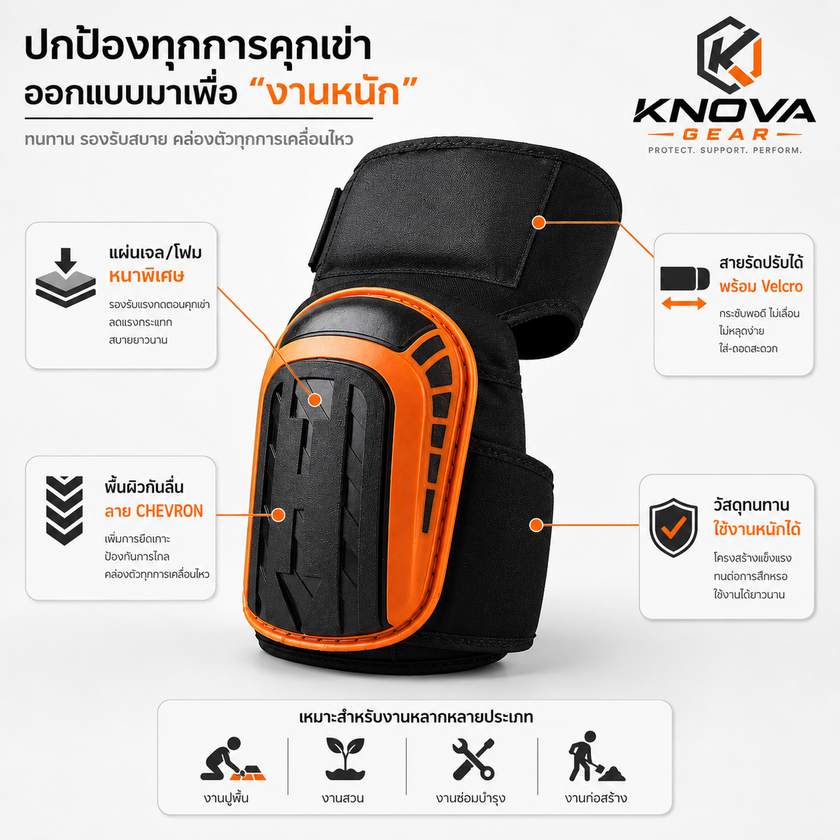 Knova Gear สนับเข่ากันกระแทก