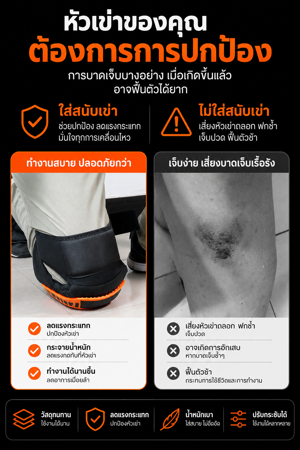 Knova Gear สนับเข่ากันกระแทก
